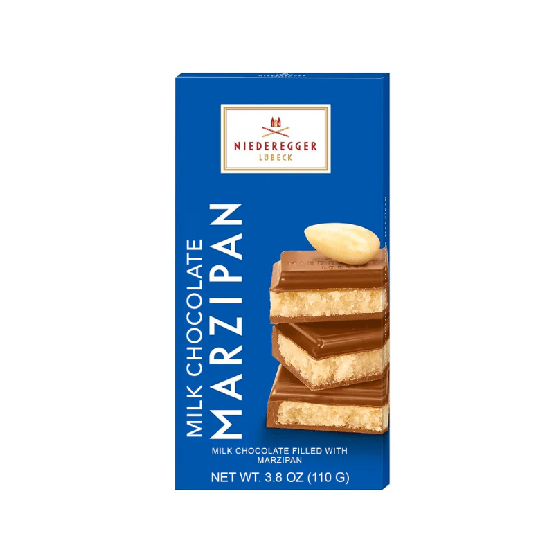 [Best Before: 06/02/2026] Niederegger Marzipan Covered with Milk Chocolate Bar, 3.88 oz