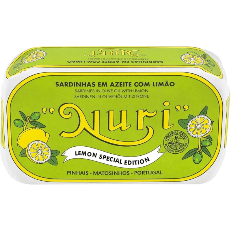 Nuri Sardines in Olive Oil with Lemon, 4.4 oz