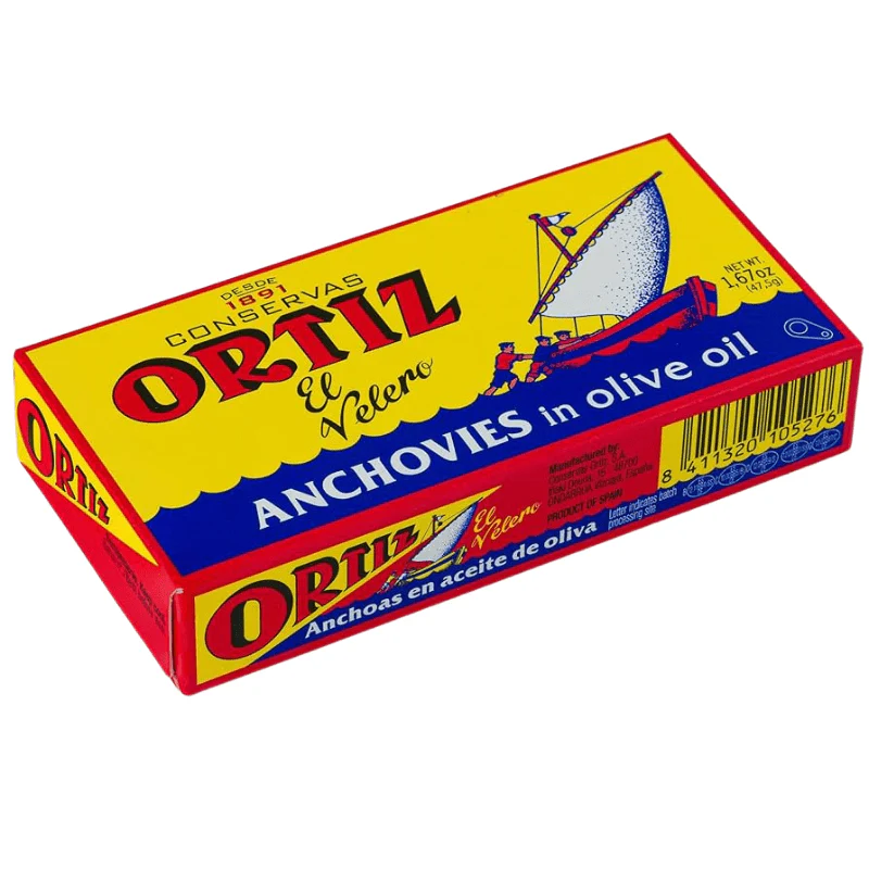 Ortiz Anchovies Fillet in Olive Oil Tins, 1.67 oz