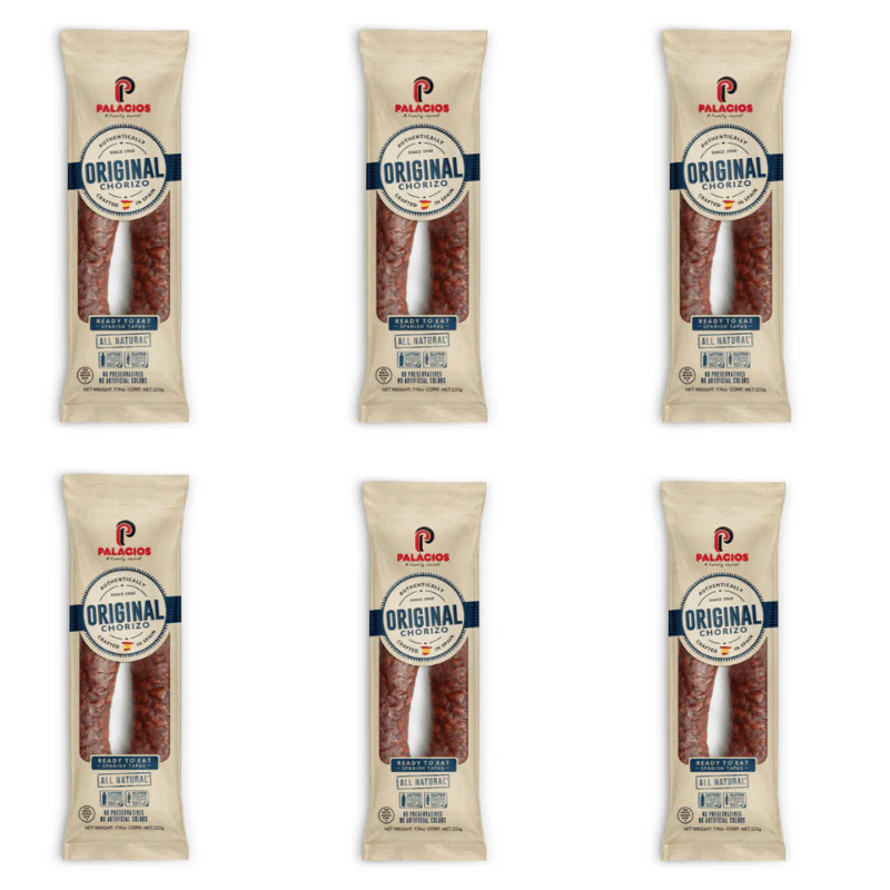 [Best Before: 05/29/2026] Palacios Chorizo, 7.9 oz [Refrigerate After Opening] [Pack of 6]