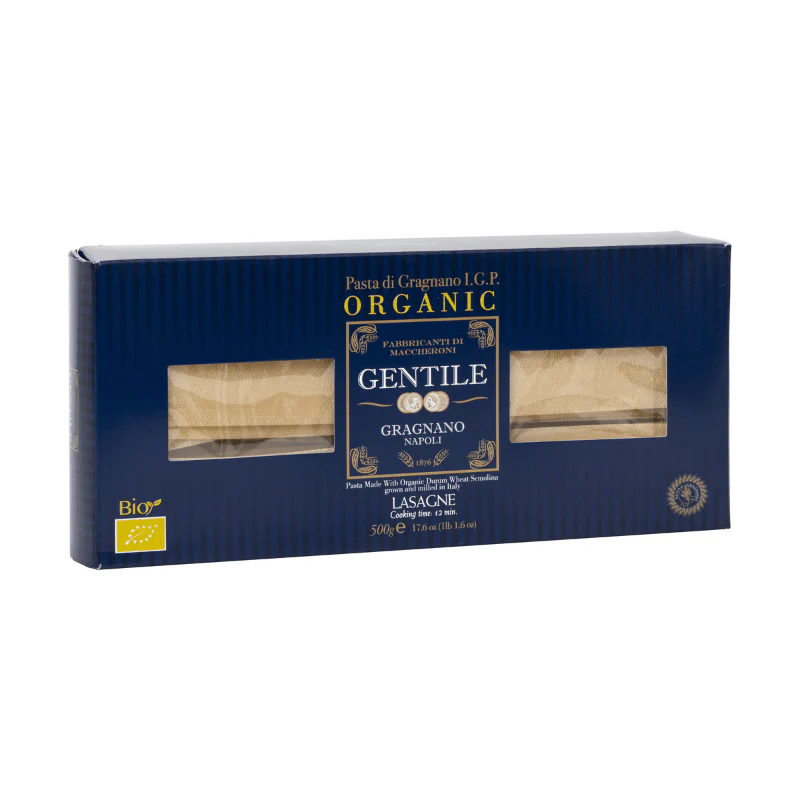 Pastificio Gentile Organic Lasagna Pasta di Gragnano IGP, 17.6 oz