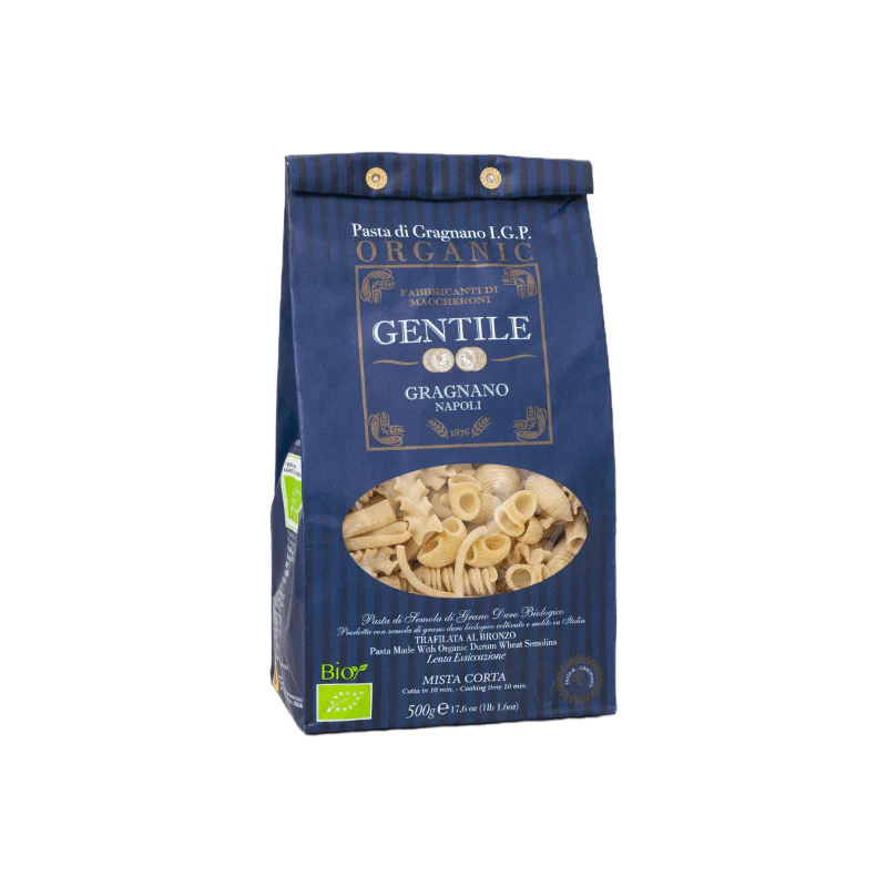 Pastificio Gentile Organic Mista Corta Pasta di Gragnano IGP, 17.6 oz