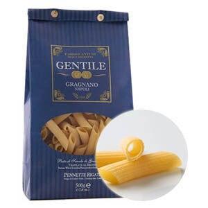 Pastificio Gentile Organic Pennette Rigate Pasta di Gragnano, 1.1 lbs