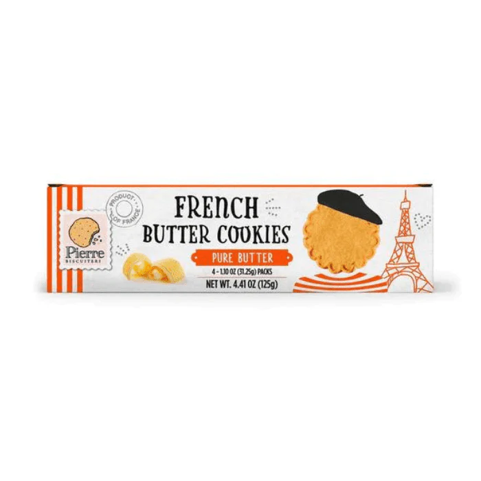 Pierre Biscuiterie French Pure Butter Cookies, 4.4 oz