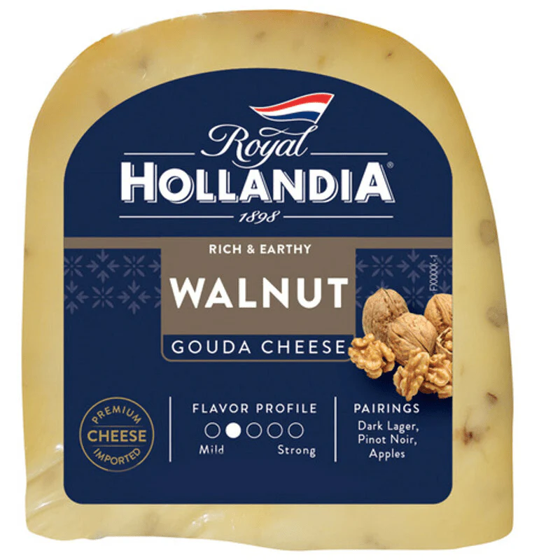 Royal Hollandiam Walnut Gouda Cheese Wheel, 9 Lbs