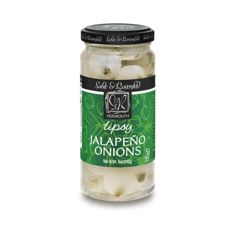 [Best Before: 10/17/2026] Sable & Rosenfeld Vermouth Tipsy Jalapeno Onions, 5 oz