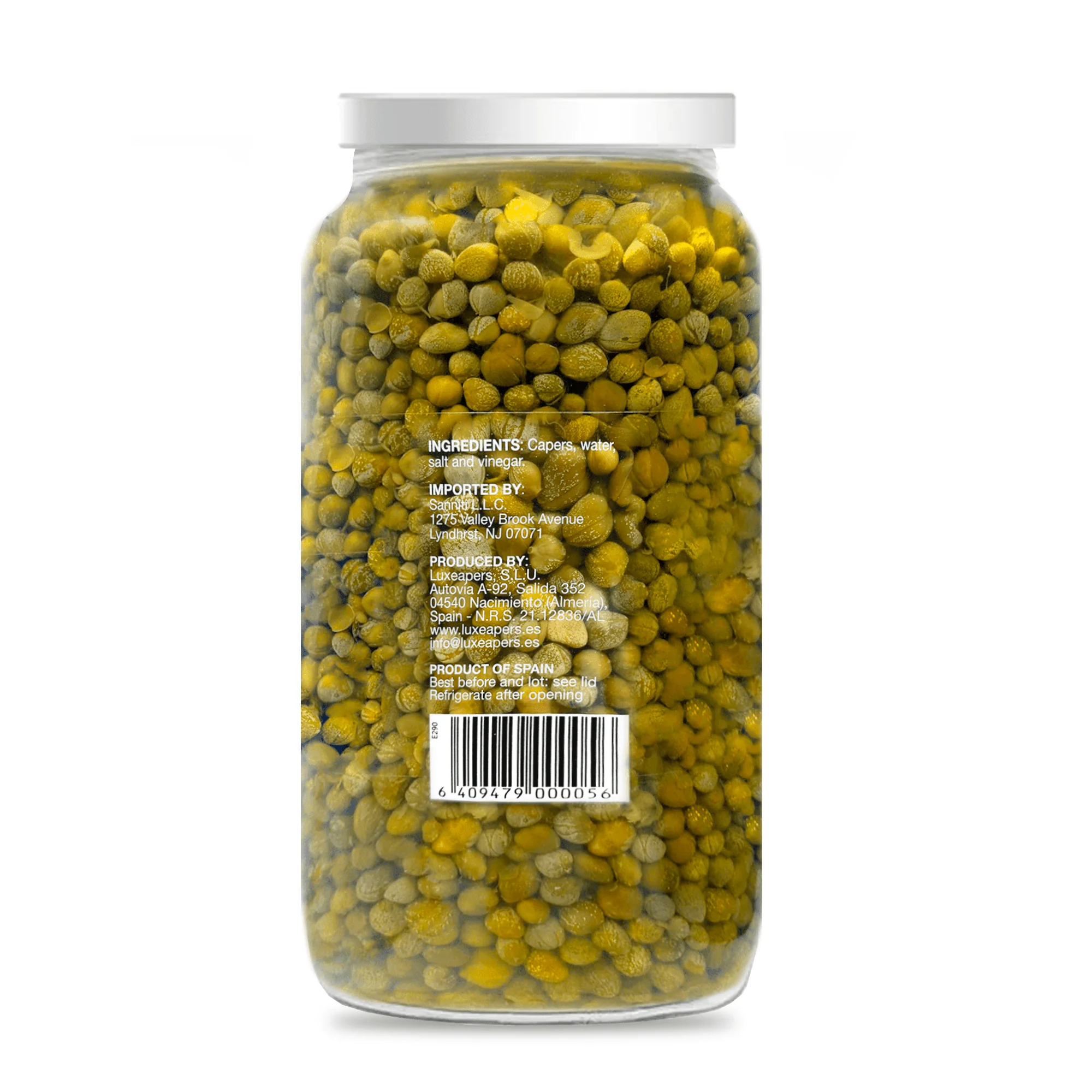 Sanniti Capers Non-Pareille in Vinegar and Salt Brine, 33.5 oz - Image 3