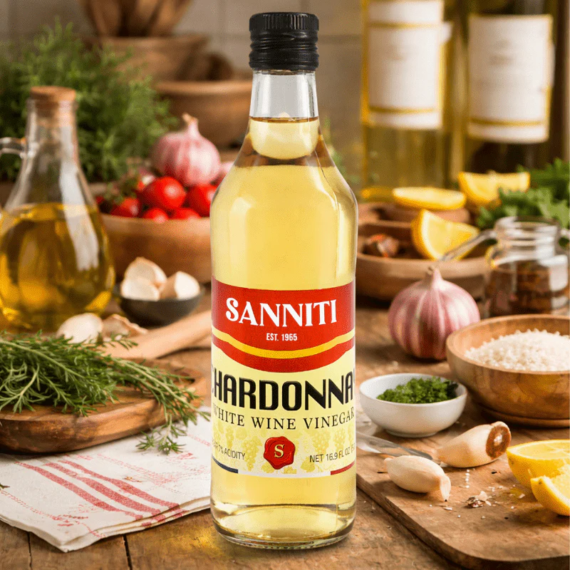 Sanniti Chardonnay White Wine Vinegar, 16.9 oz - Image 3