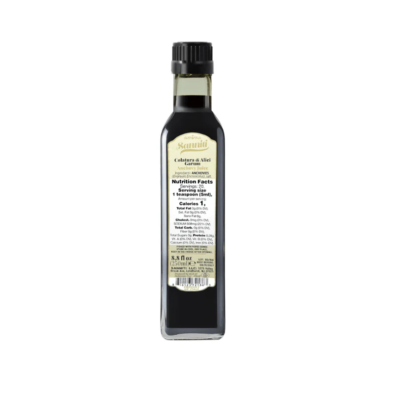 Sanniti Colatura di Alici Garum Anchovy Juice, 8.8 Fl Oz