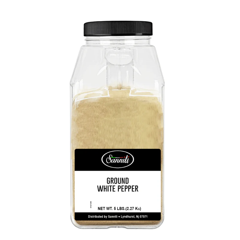 Sanniti Ground White Pepper, 5 lbs