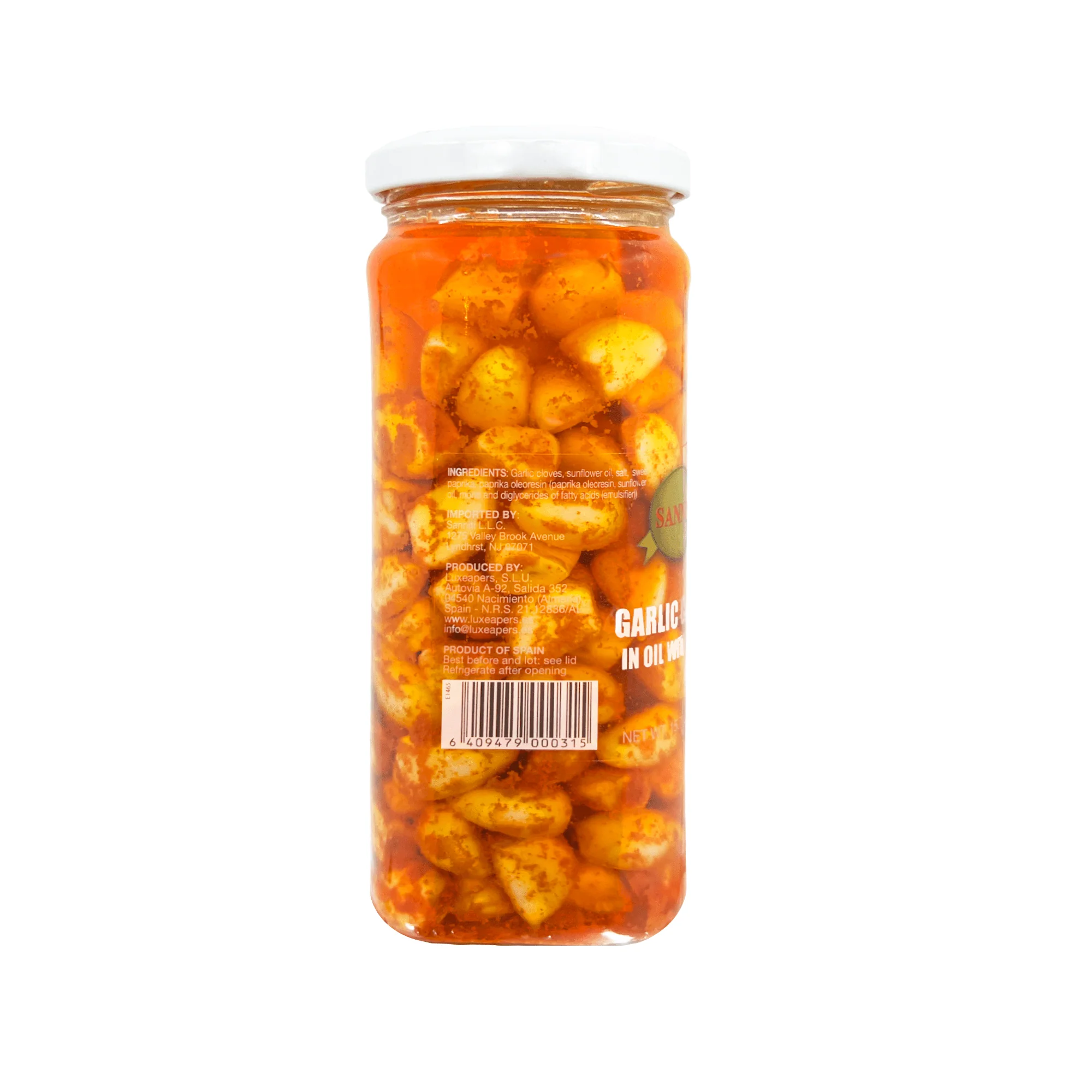 Sanniti Garlic Cloves in Oil with Chili, 15.7 oz (445 g) - Image 3