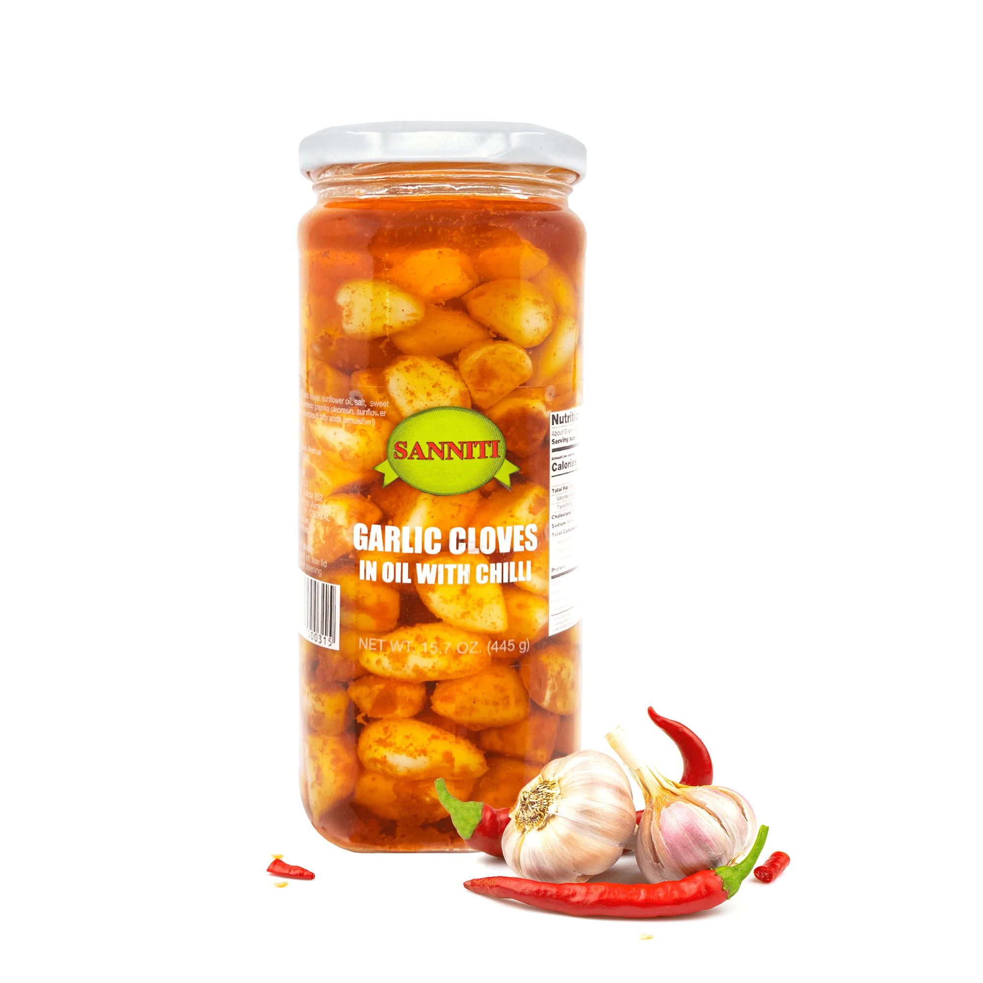 Sanniti Garlic Cloves in Oil with Chili, 15.7 oz (445 g) - Image 4