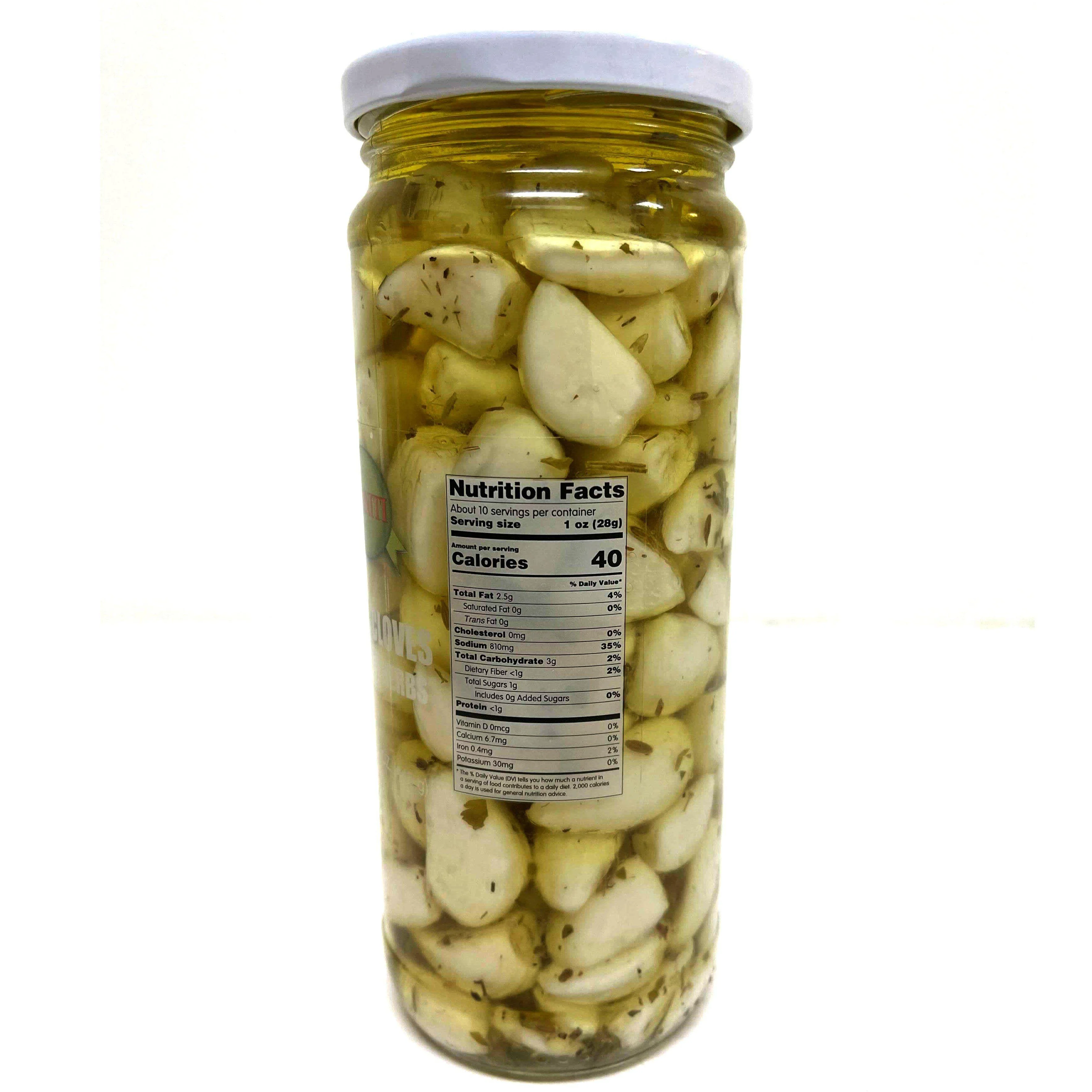 Sanniti Garlic Cloves in Oil with Herb, 15.7 oz (445 g) - Image 2