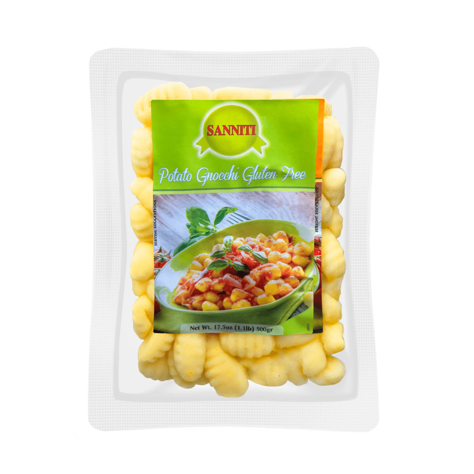 Sanniti Gluten Free Potato Gnocchi, 17.5 oz (500 g)