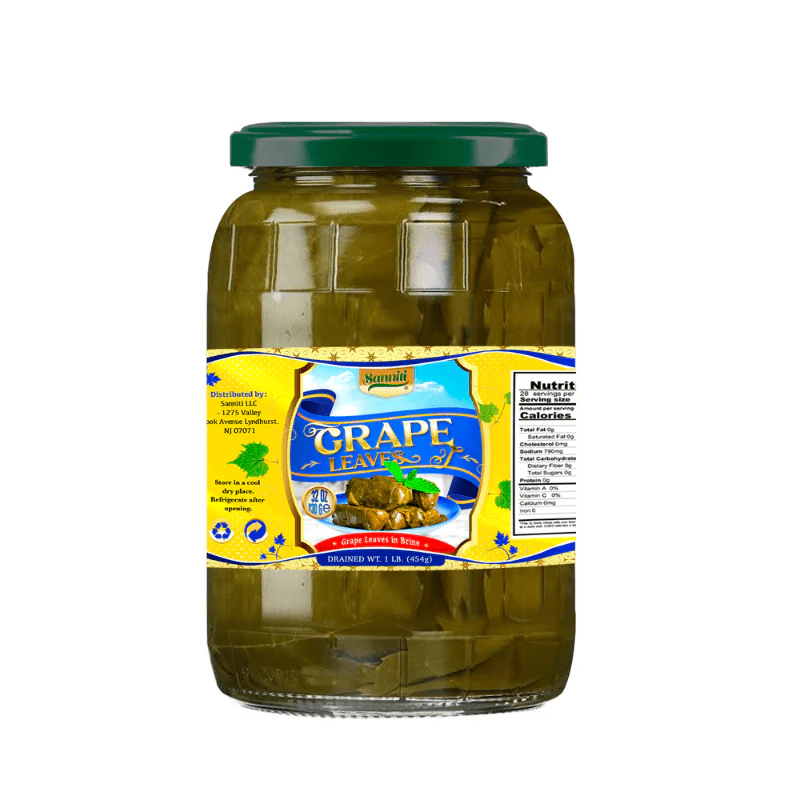 Sanniti Grape Leaves in Brine Jar, 2 Lbs - Image 2