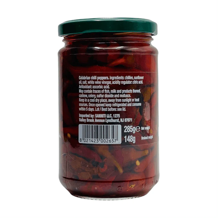 Sanniti Italian Calabrian Hot Long Chili Peppers, 10 oz - Image 3
