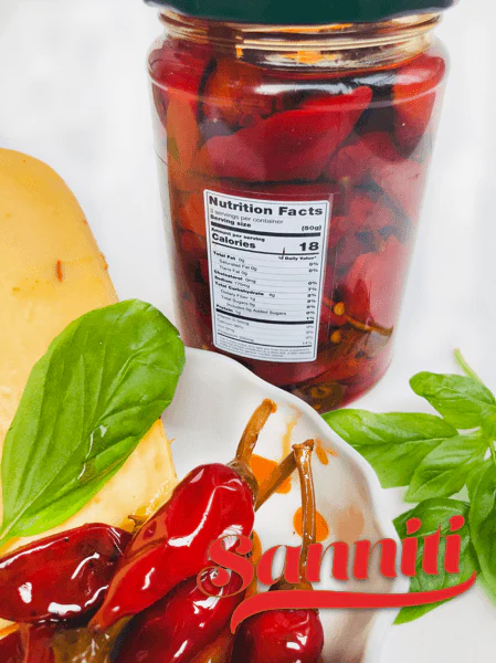 Sanniti Italian Calabrian Hot Long Chili Peppers, 10 oz - Image 5
