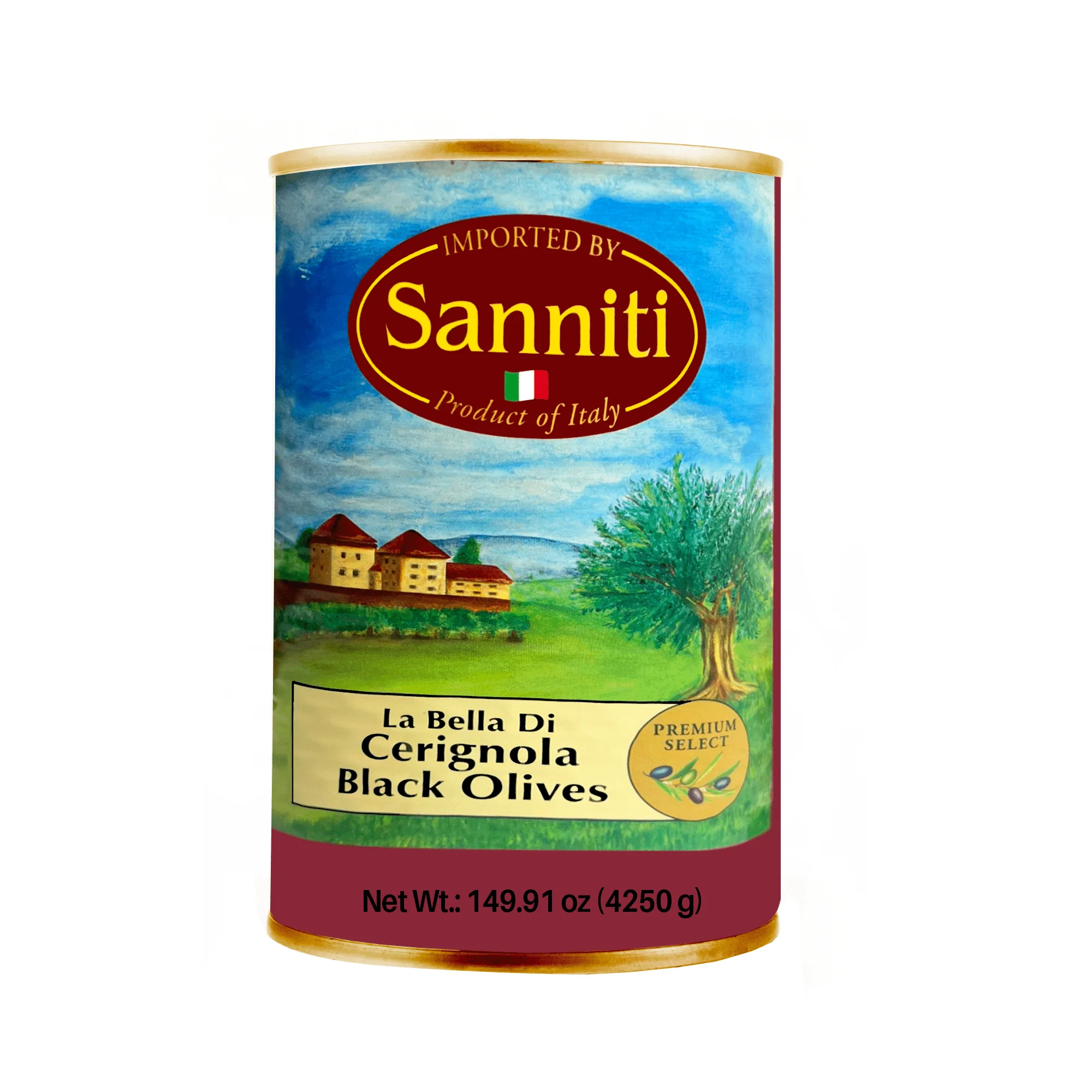 Sanniti La Bella di Cerignola Black Olives, 149.91 oz