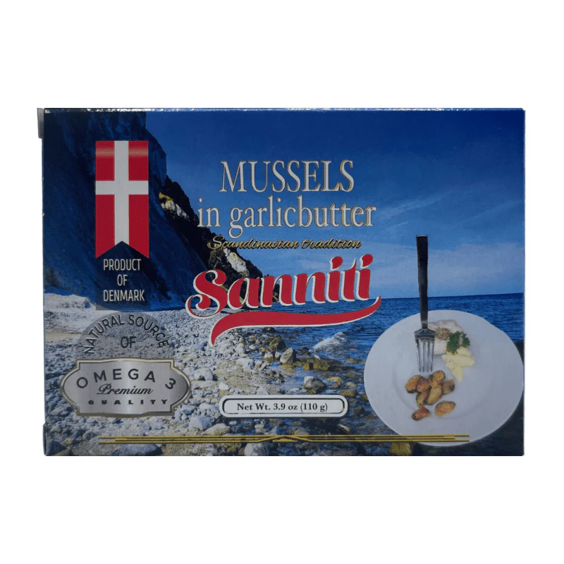 Sanniti Mussels in Garlic Butter, 3.9 oz