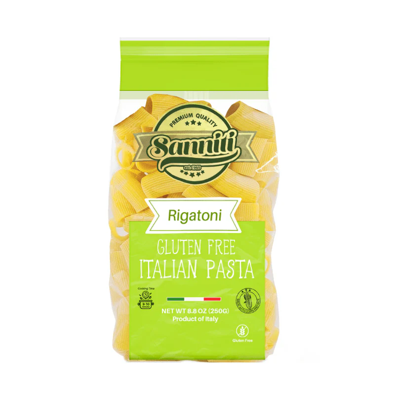 [Best Before: 06/03/2026] Sanniti Rigatoni Gluten Free Pasta, 8.8 oz