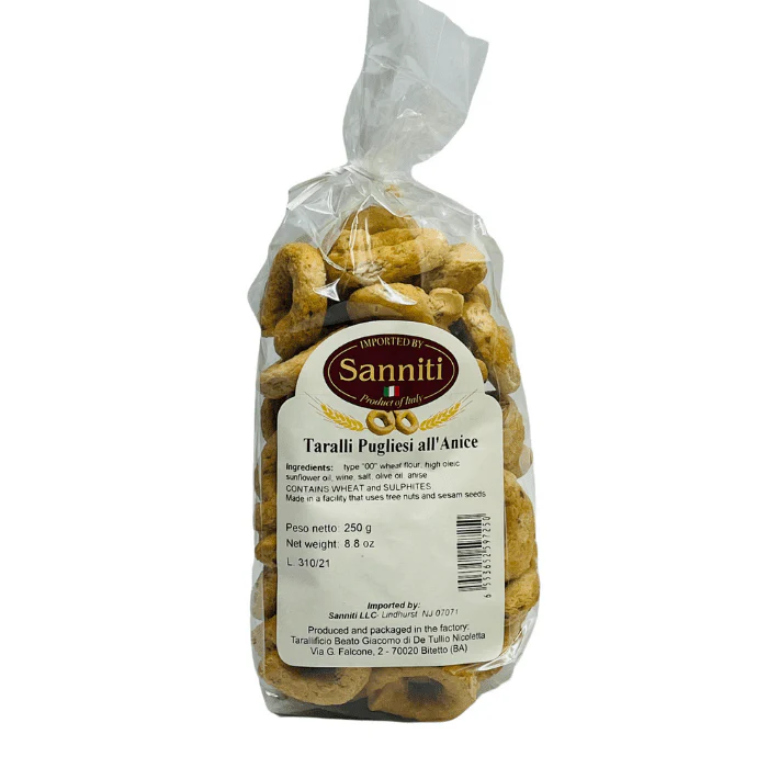Sanniti Taralli Pugliesi all'Anice, 8.8 oz