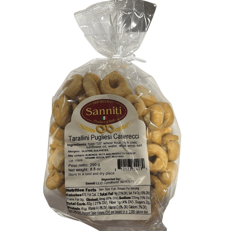 Sanniti Tarallini Pugliesi Casarecci, 8.8 oz
