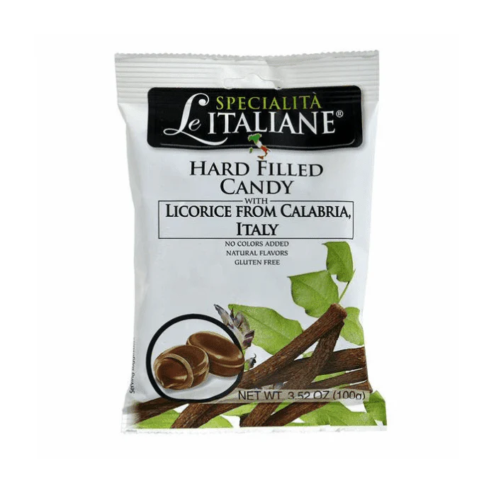 Serra Hard Filled Candy with Licorice from Calabria, 3.52 oz