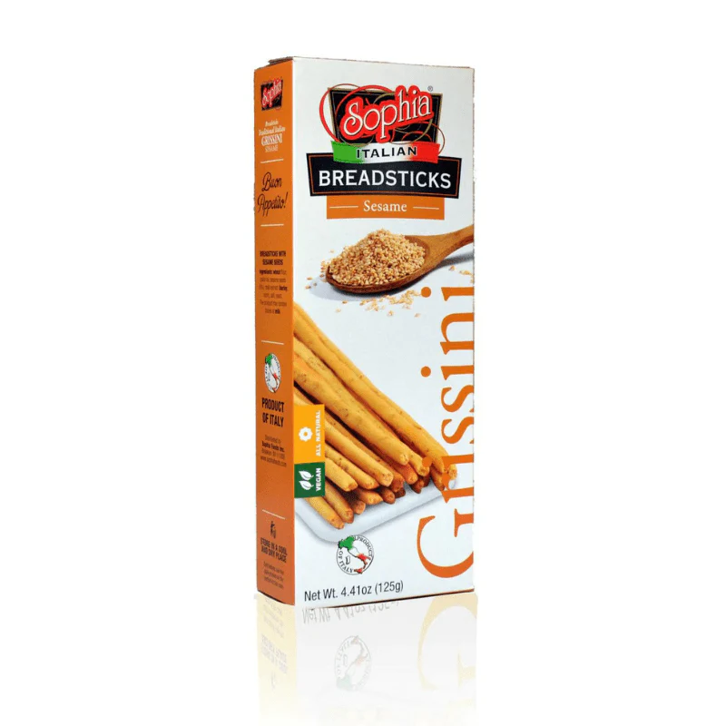 [Best Before: 06/27/2026] Sophia Grissini Sesame Breadsticks, 4.4 oz