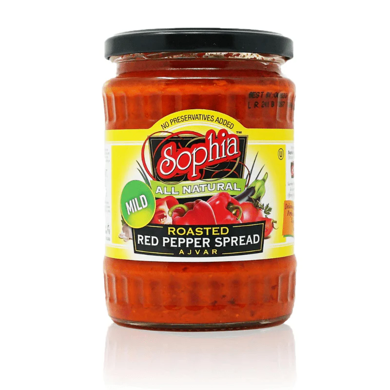 Sophia Mild Ajvar Red Pepper Spread, 19 oz