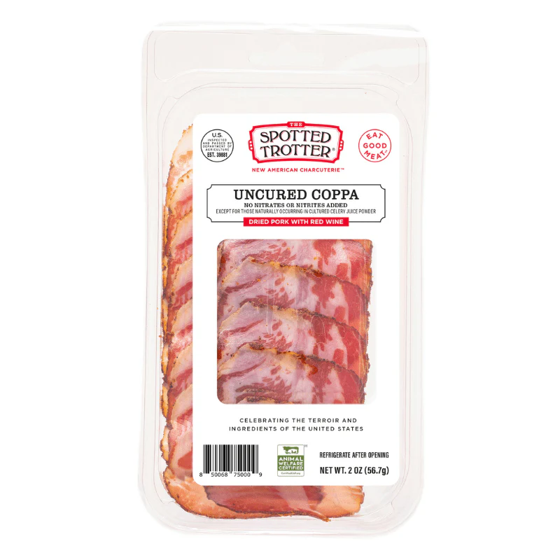 The Spotted Trotter Sliced Uncured Coppa, 2 oz