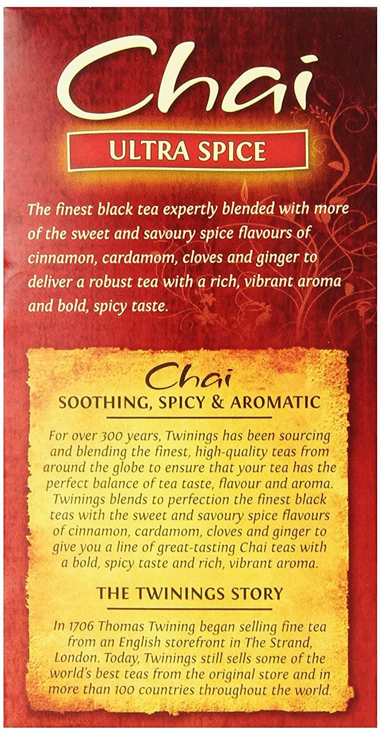 Twinings of London Ultra Spice Chai Tea Bags, 20 Count - Image 3