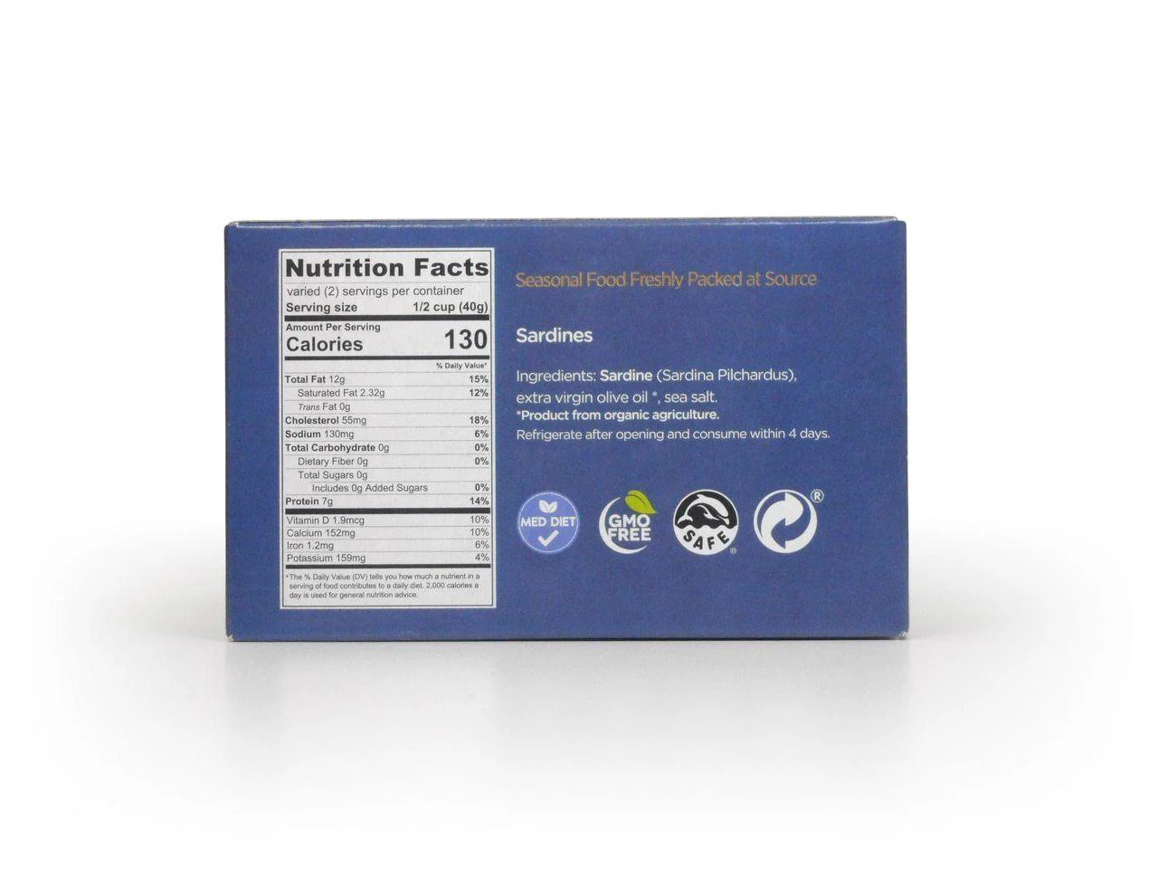 Zona Ocean Sardines in Organic Extra Virgin Olive Oil, 4 oz - Image 3